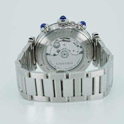 カルティエ CARTIER パシャ ドゥ カルティエ クロノグラフ 41mm WSPA0027 メンズ 中古