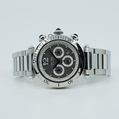 カルティエ CARTIER パシャ ドゥ カルティエ クロノグラフ 41mm WSPA0027 メンズ 中古