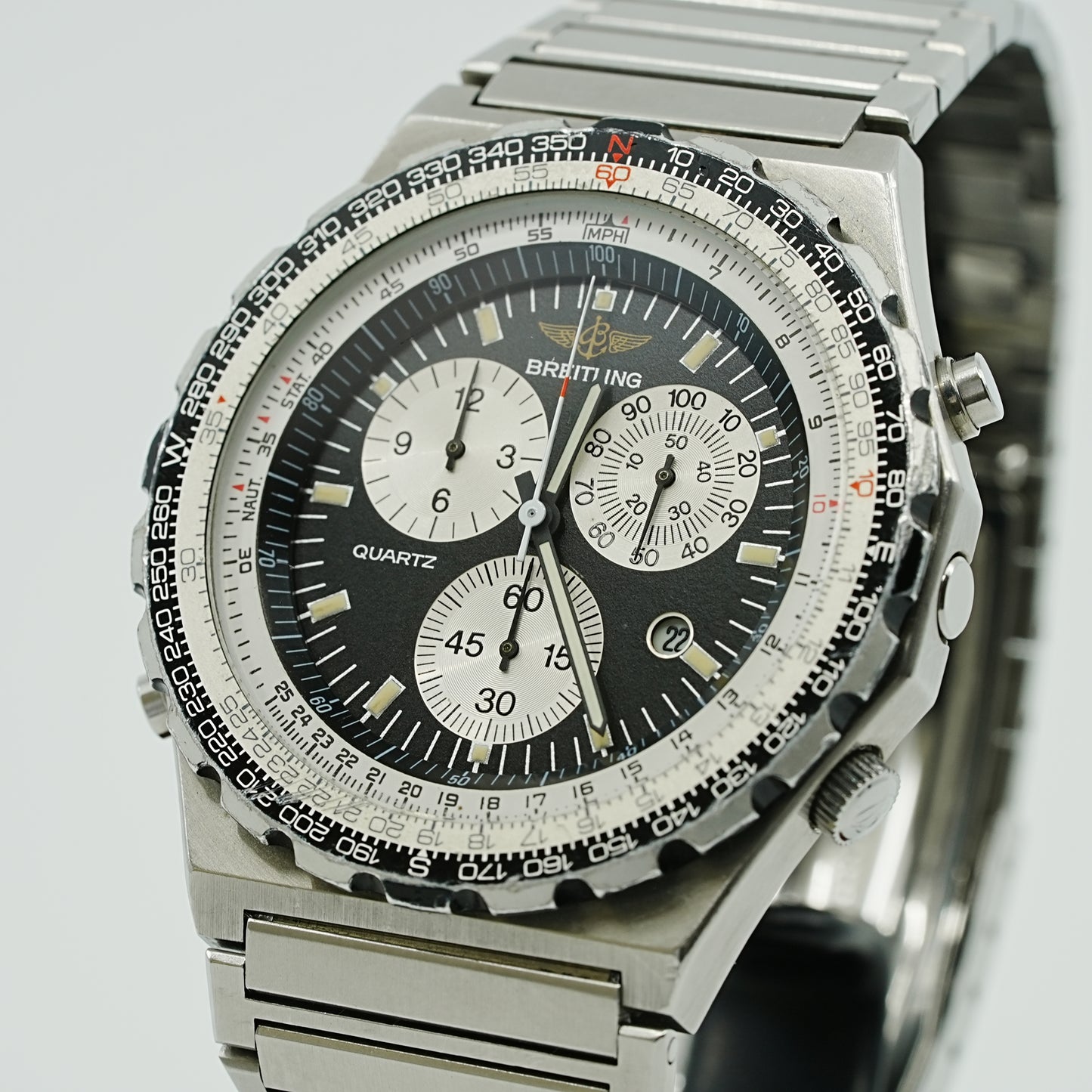 ブライトリング BREITLING 80975 ナビタイマー ジュピターパイロット クロノグラフ デイト クォーツ メンズ